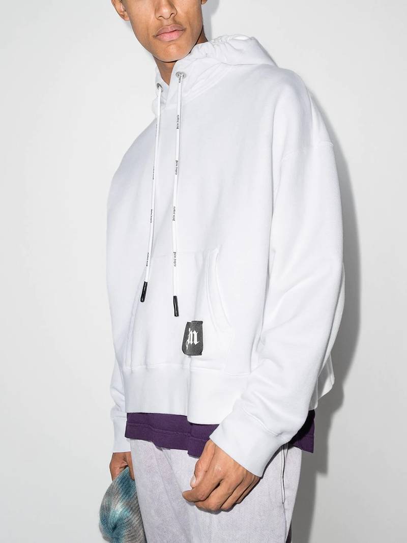Palm Angels Galaxy crystal-embellished hoodie outlook