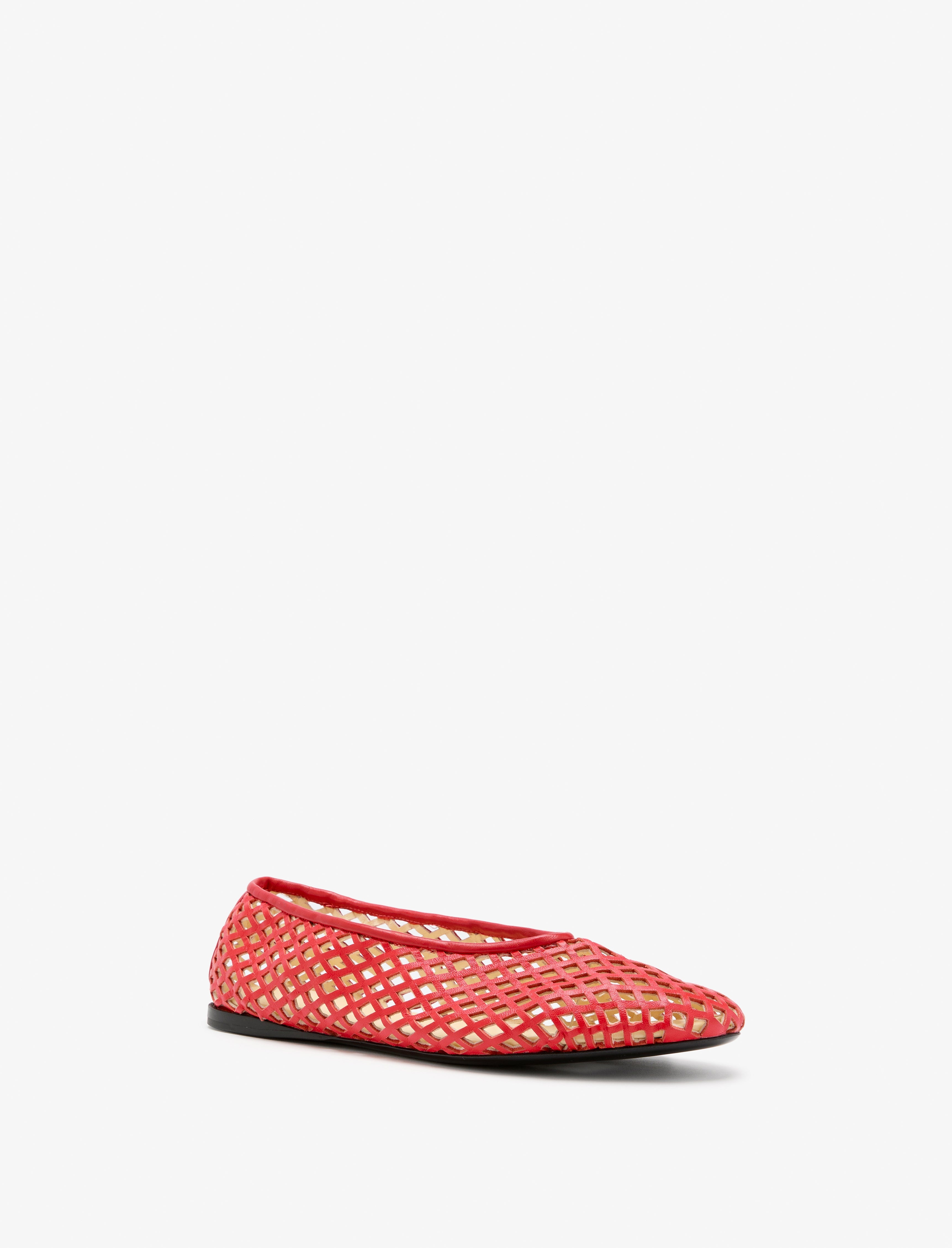 Tee Perforated Ballerina Flats - 2