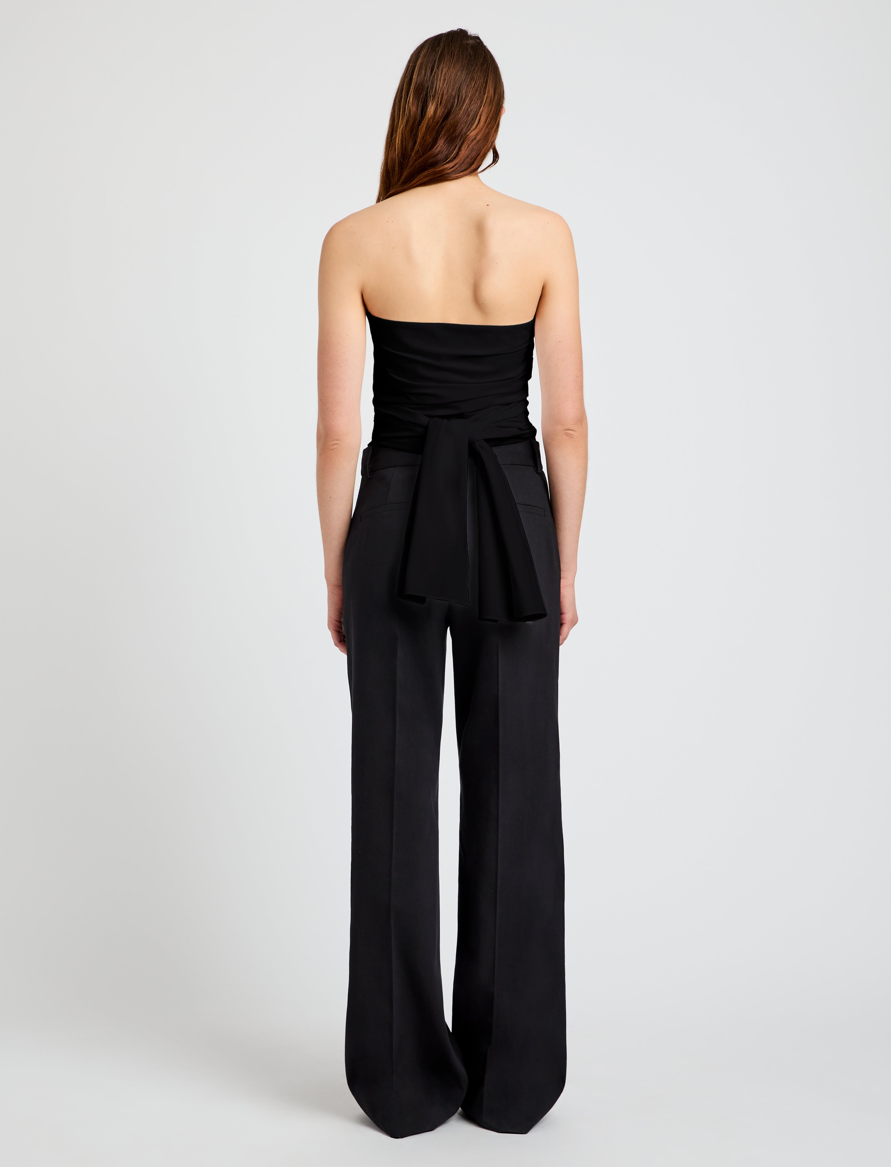 Lena Top in Bi-Stretch Cotton Nylon - 5