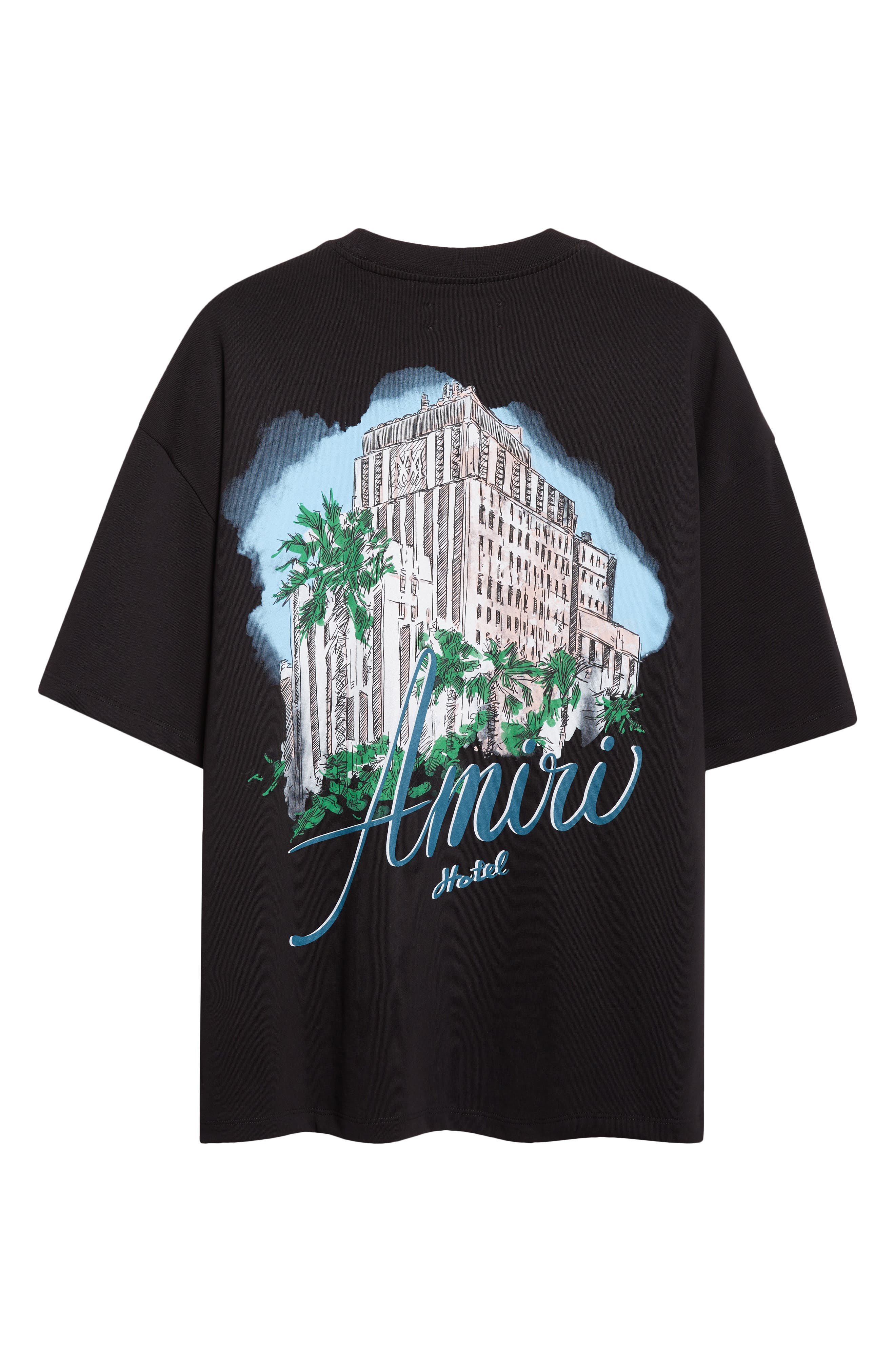 Oversize Amiri Hotel Graphic T-Shirt in Black at Nordstrom - 2