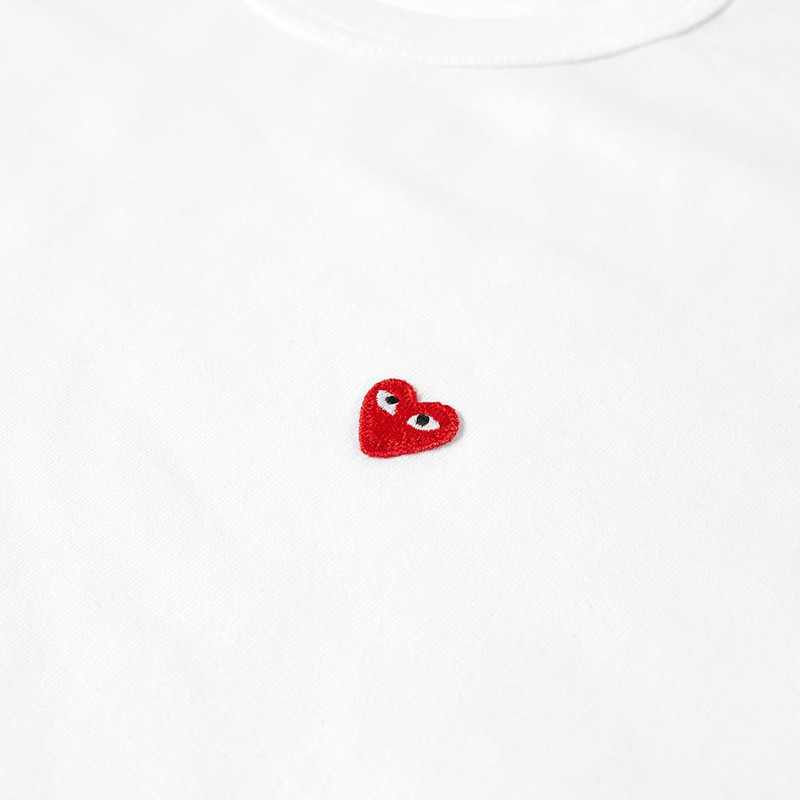 Comme des Garçons PLAY Comme des Garcons Play Small Red Heart T-Shirt outlook