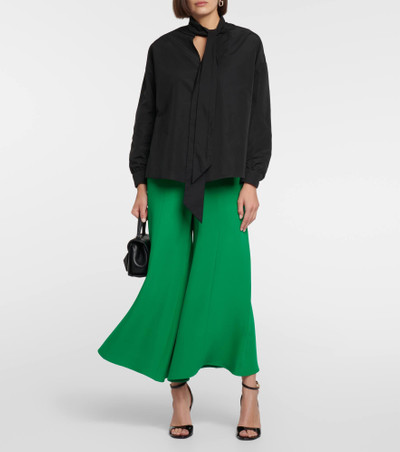 Valentino Mid-rise silk culottes outlook