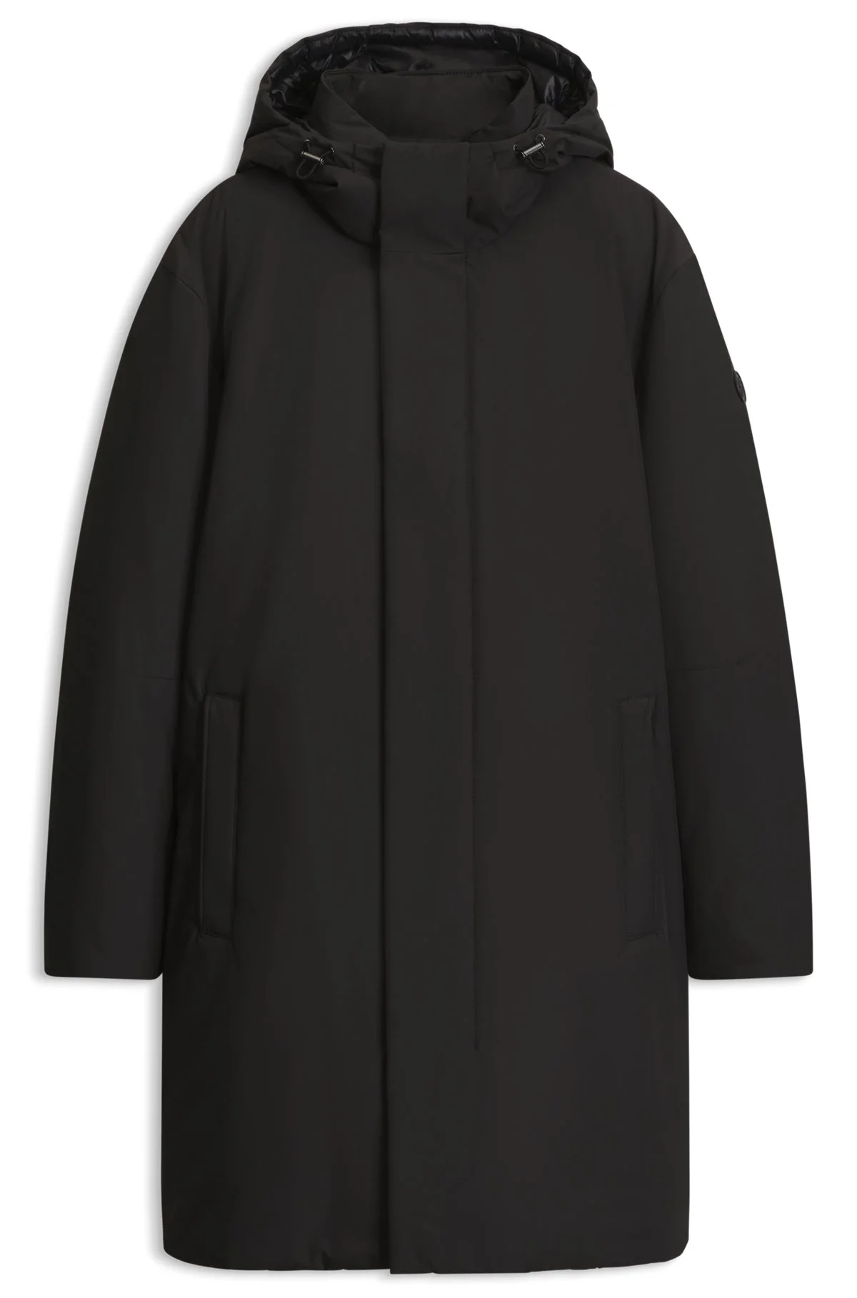 HOODED DOWN JACKET IN WATER-REPELLENT FABRIC - 1