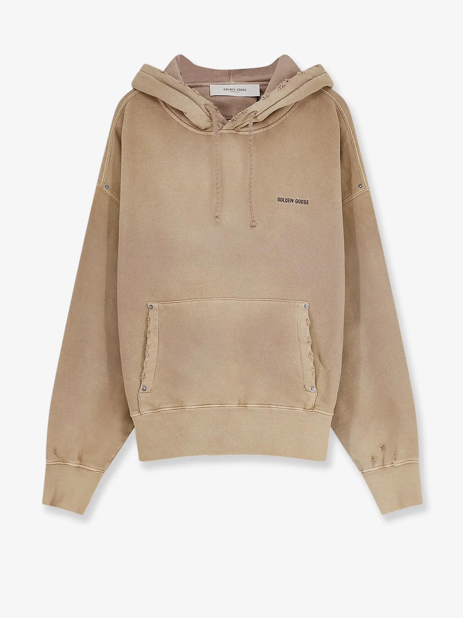 Cotton Sweatshirt With Front Embroidered Logo - 1