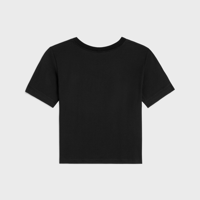 CELINE Celine Paris boxy T-shirt in cotton jersey outlook