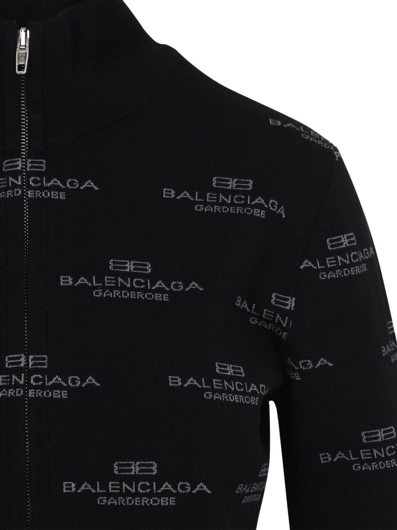 logo-jacquard cardigan 3