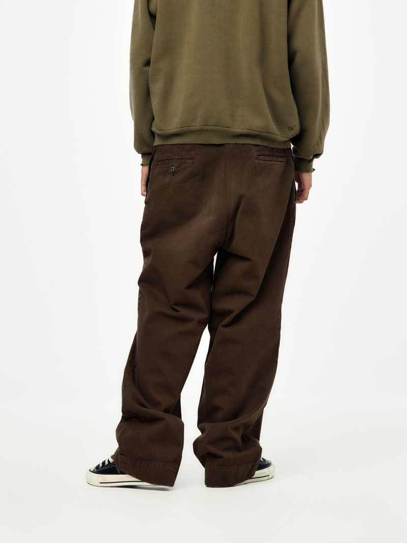 A.PRESSE VINTAGE TWILL WORK PANTS (BROWN) (SIS) outlook