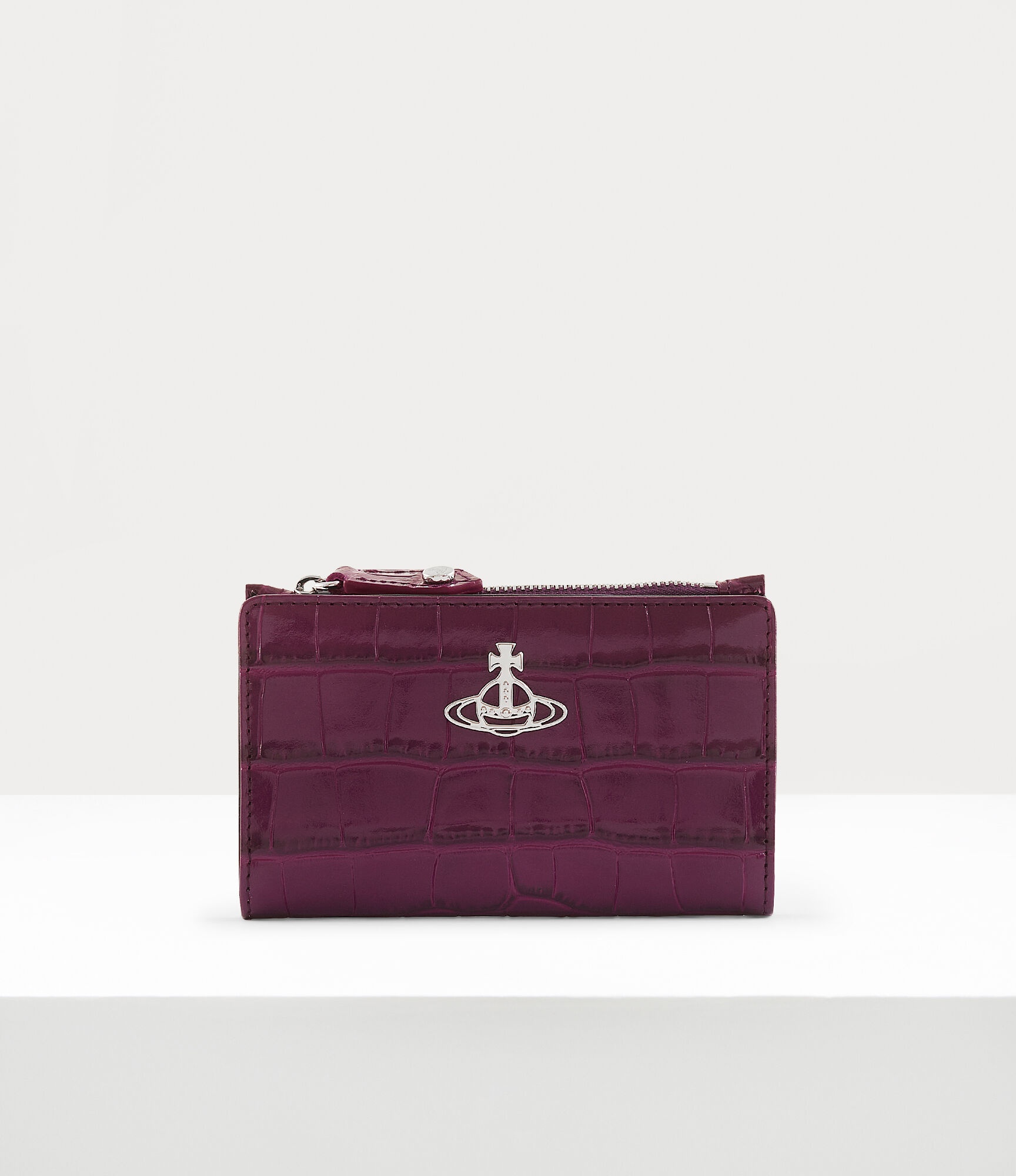 CROCODILE SLIM FLAP CARD HOLDER - 1