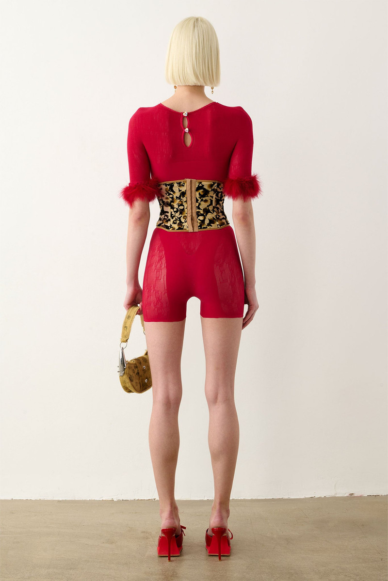 POSTER GIRL WAIST TRAINER BEIGE LEOPARD PRINT outlook