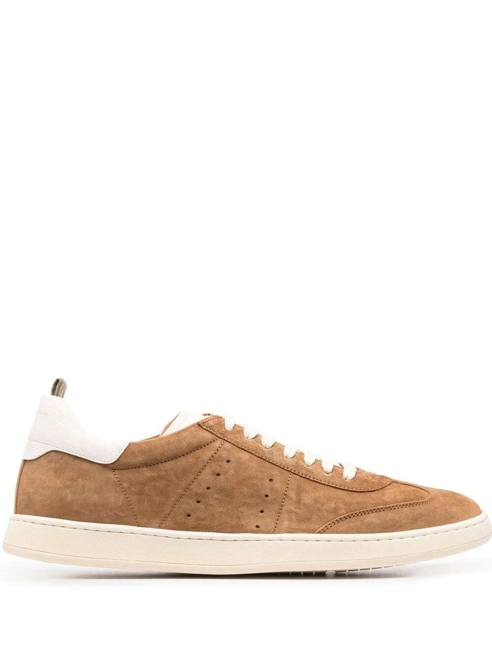 low-top suede sneakers - 1