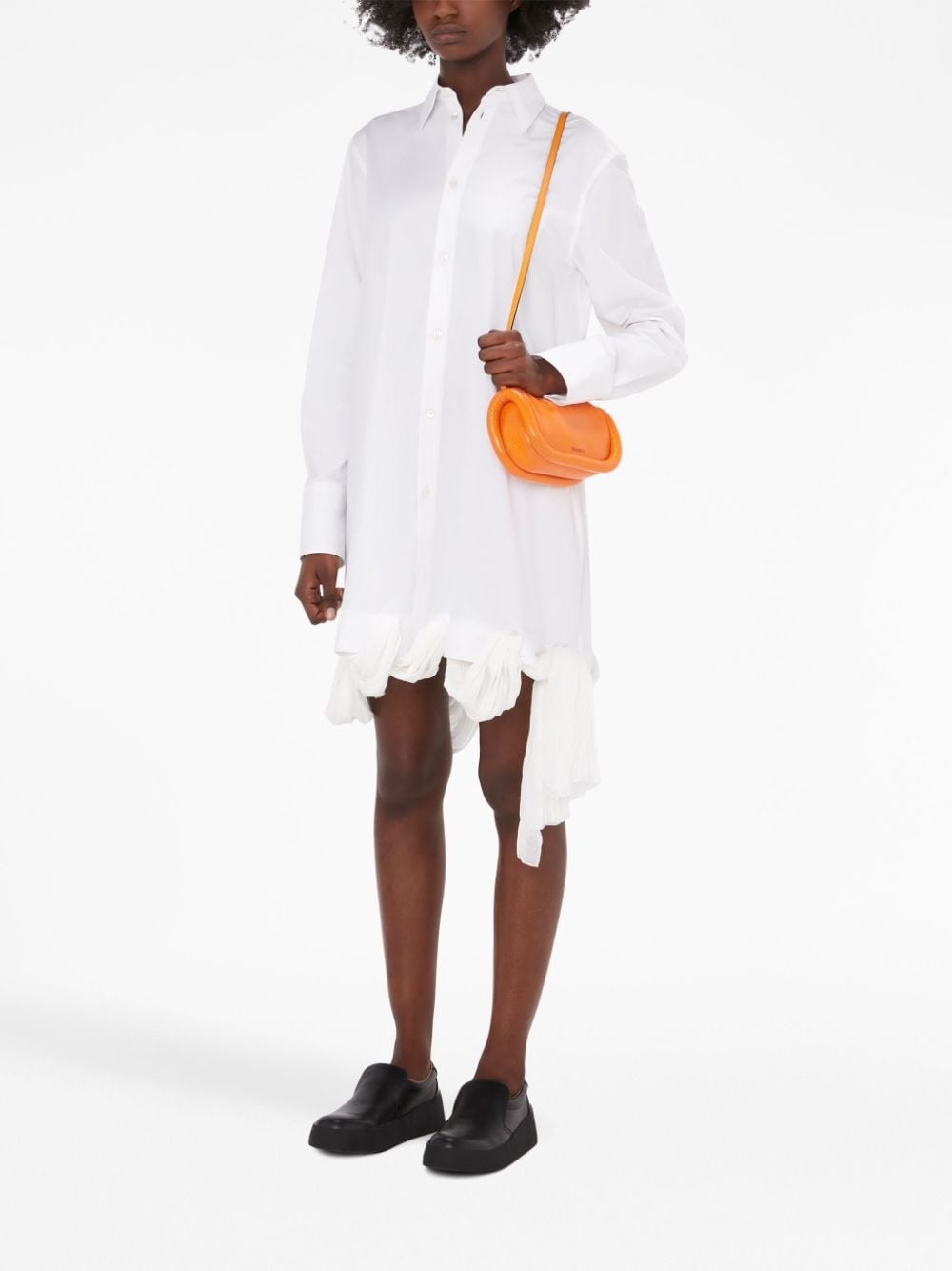 loop-hem shirt dress - 3