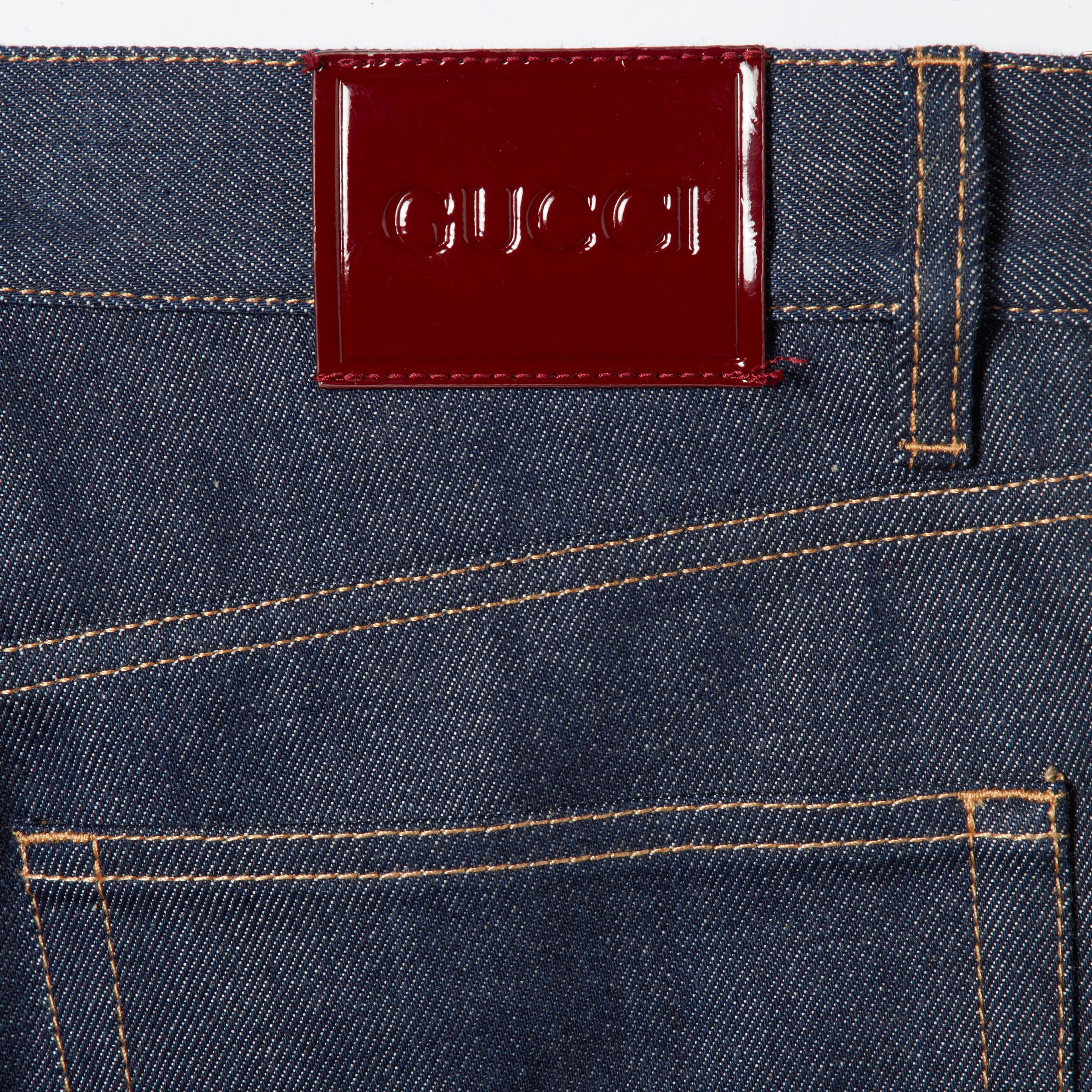 Denim pants with Gucci selvedge - 7