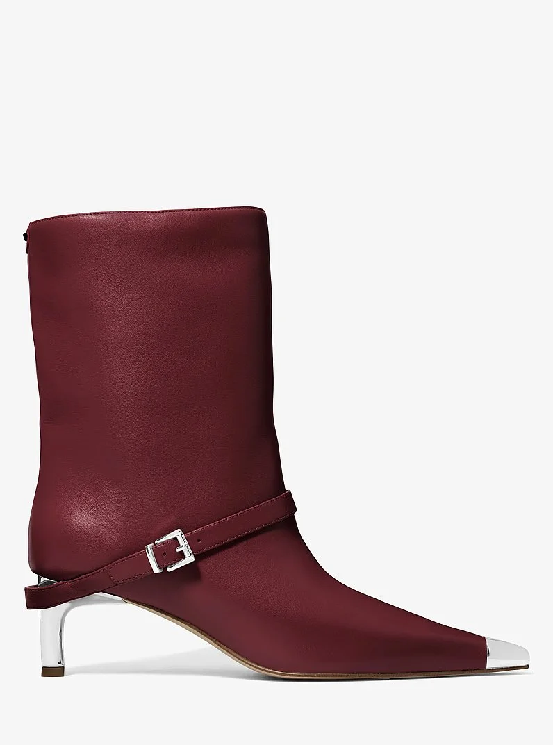 Kasia Leather Buckle Boot - 1