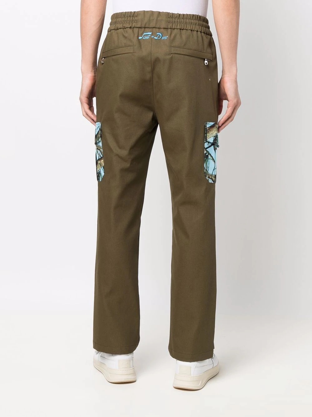 embroidered drawstring trousers - 4