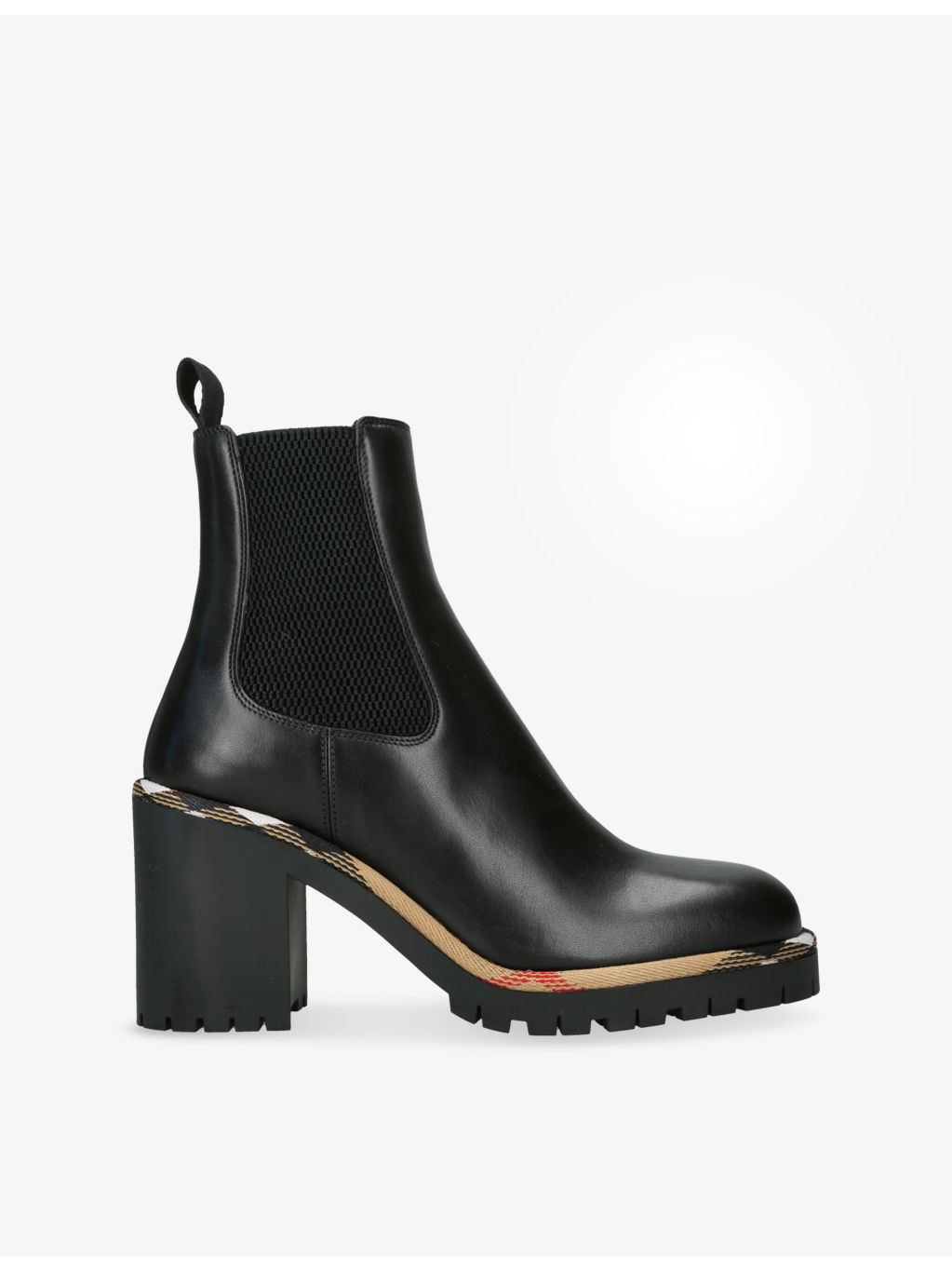 Gravel Leather Heeled Chelsea Boots - 1