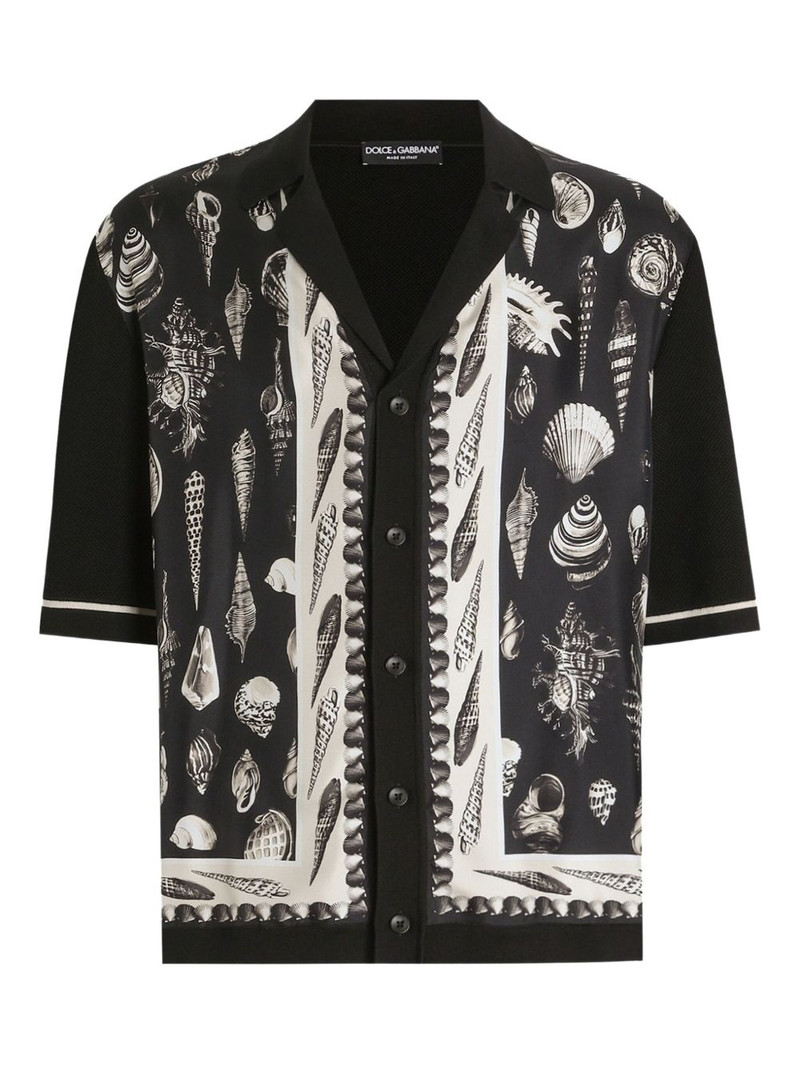 silk-blend Hawaii shirt 1