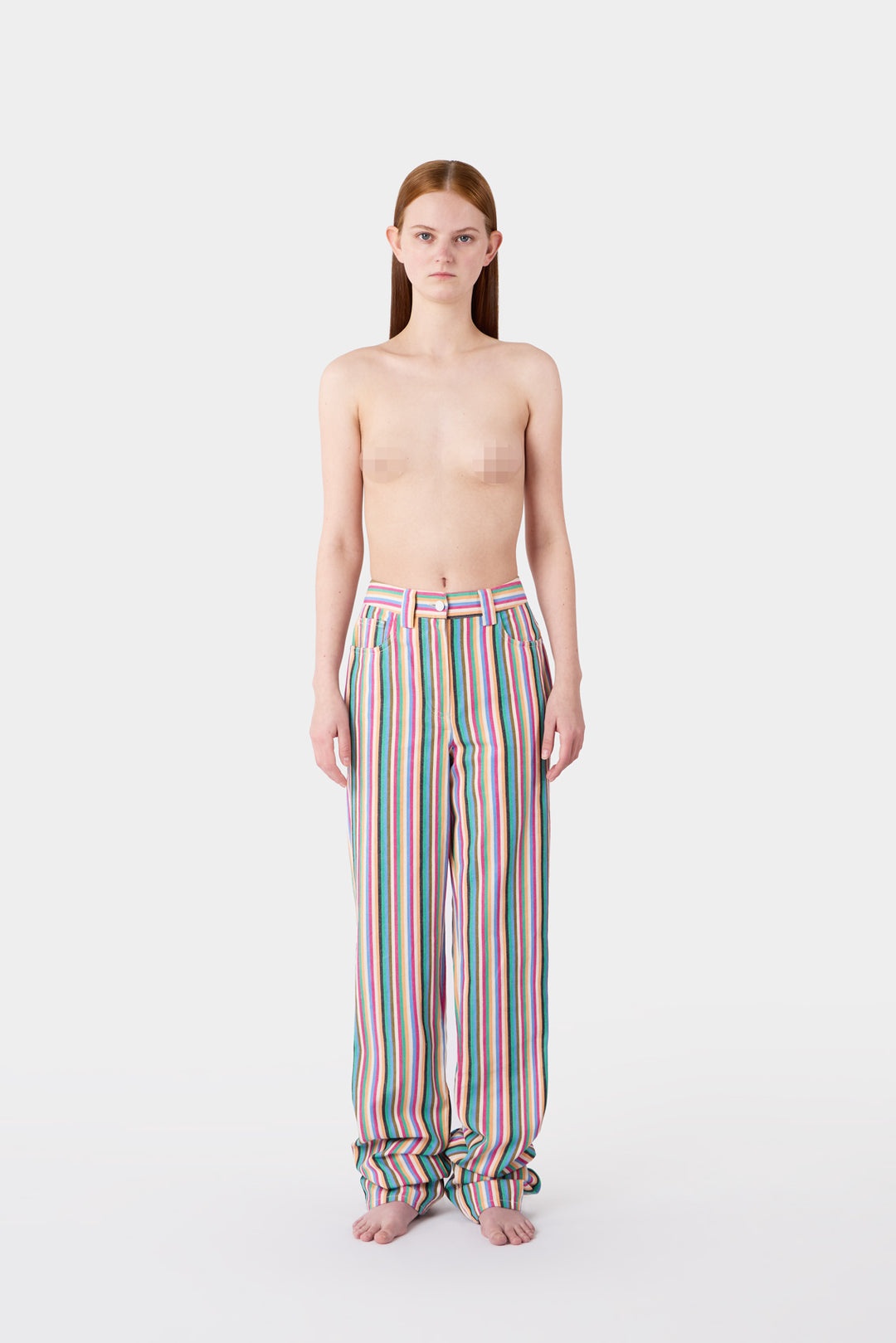 BELLIDENTRO PANTS / denim / multicolor - 4