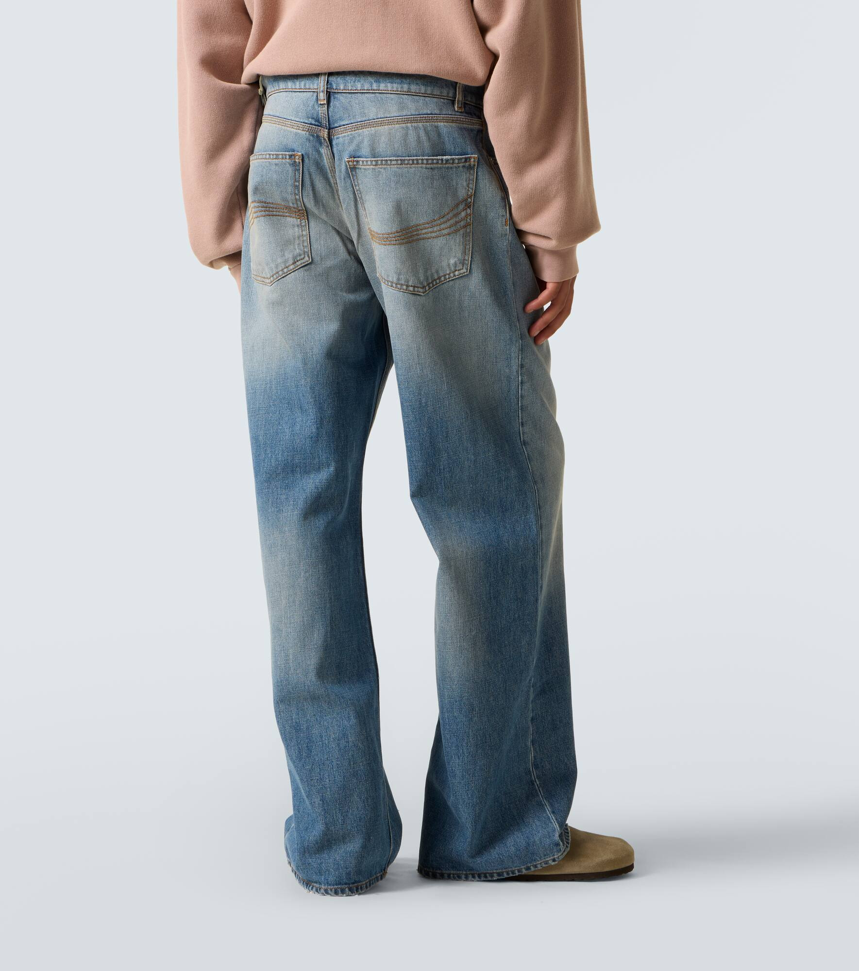Mid-rise straight jeans - 4