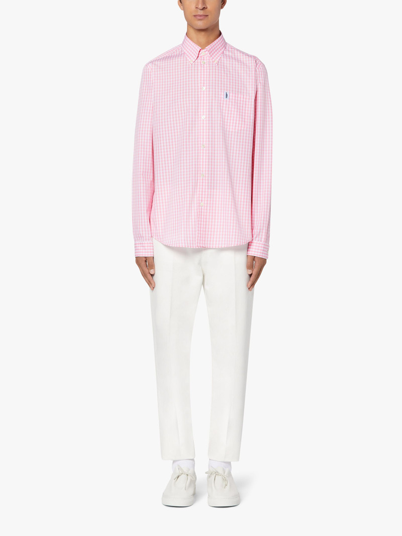 Mackintosh BLOOMSBURY PINK CHECK COTTON SHIRT | GSC-107 outlook