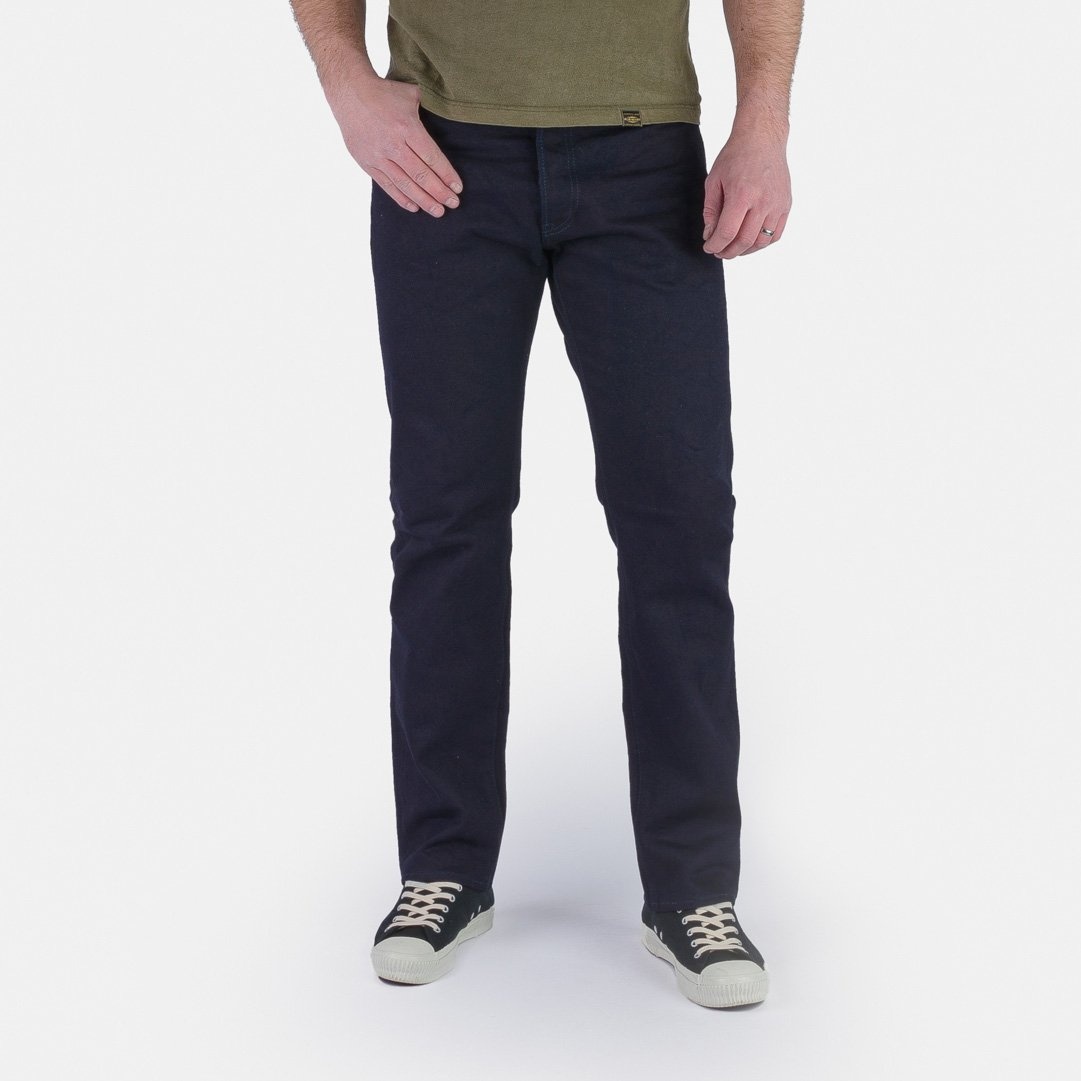 IH-888S-14ii 14oz Selvedge Denim Mid/High Rise Tapered Cut Jeans - Indigo/Indigo - 2