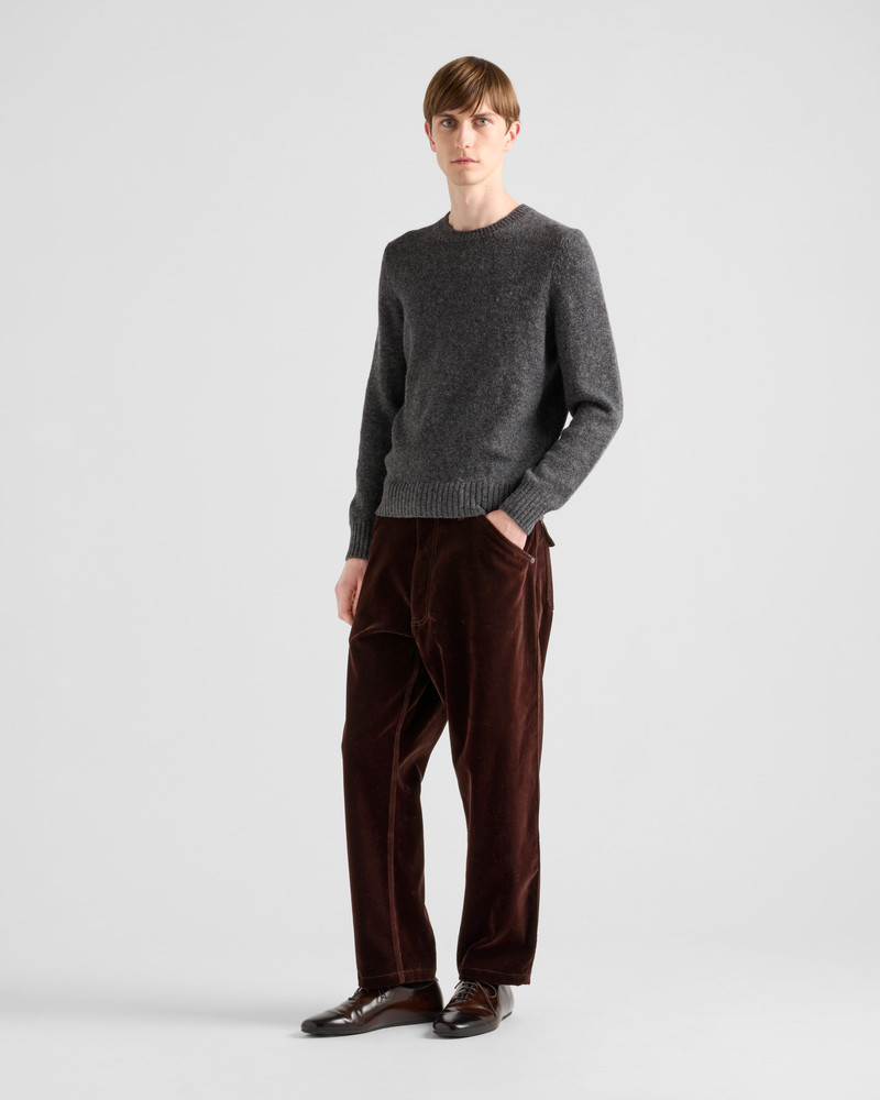 Prada Velvet denim trousers outlook