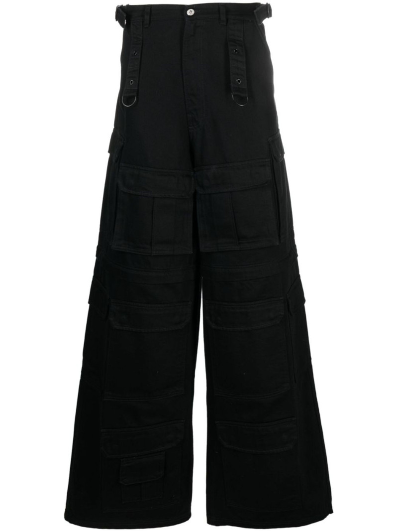 detachable-legs cargo jeans - 1