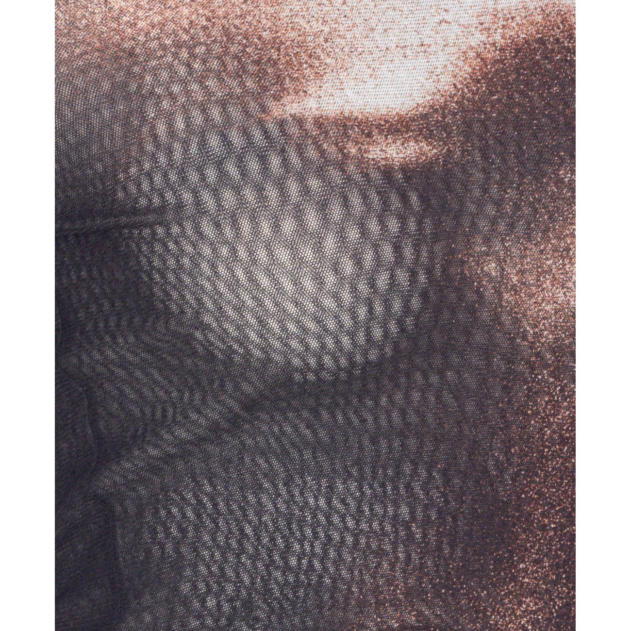 Jean Paul Gaultier Women Body Dust Print Asymmetric Crop Top - 3