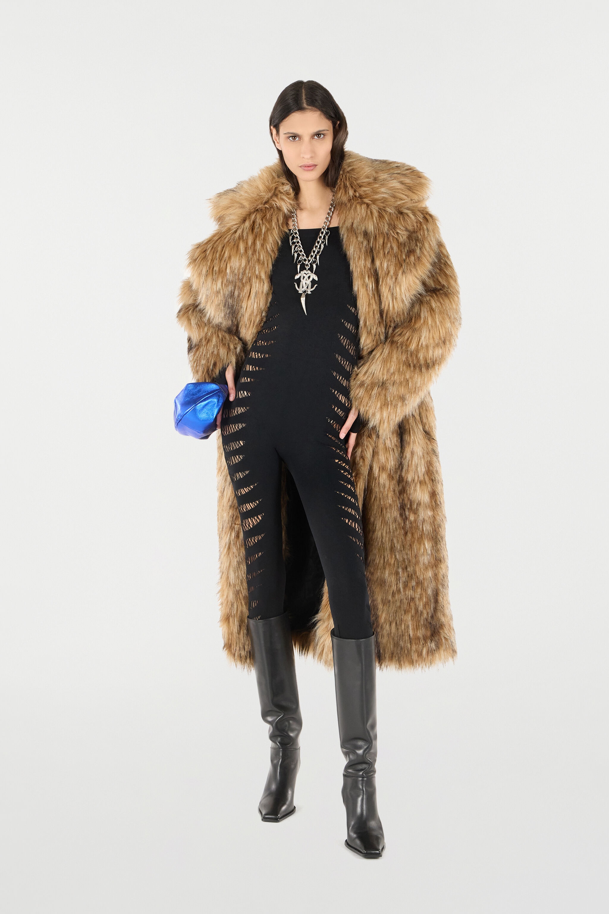 Jumpsuit With Perforated Zebra Pattern - 2