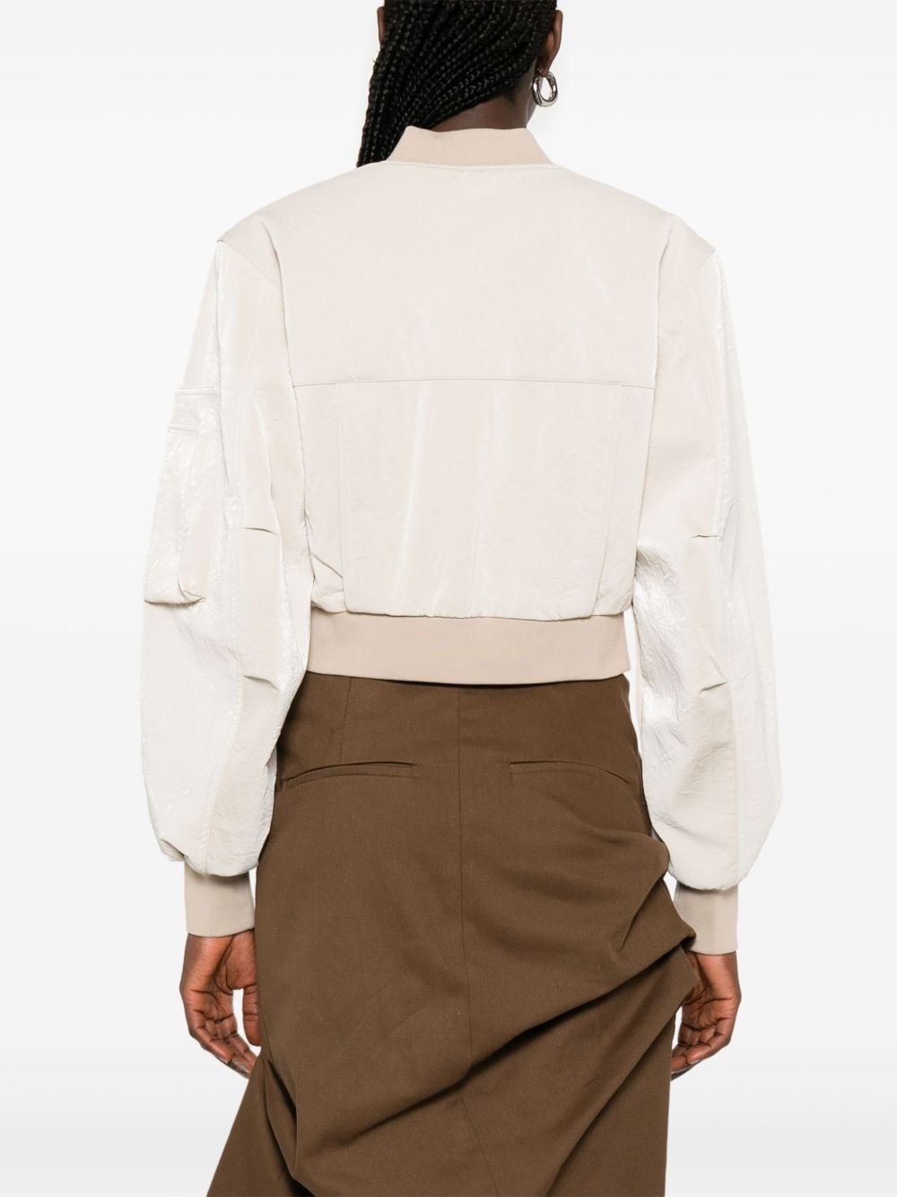 bustier bomber jacket - 4