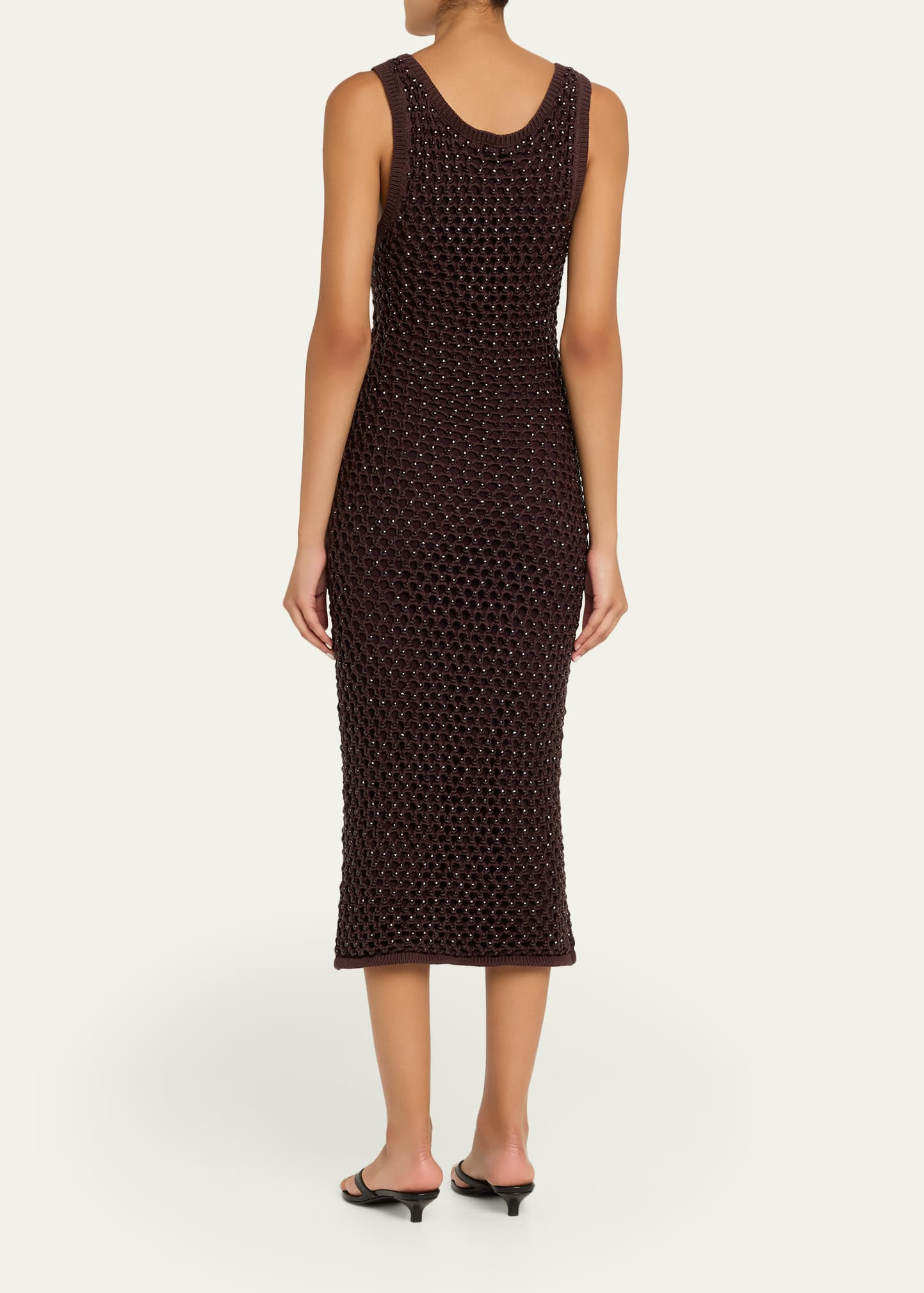 Emin Crystal Mesh Maxi Tank Dress - 3