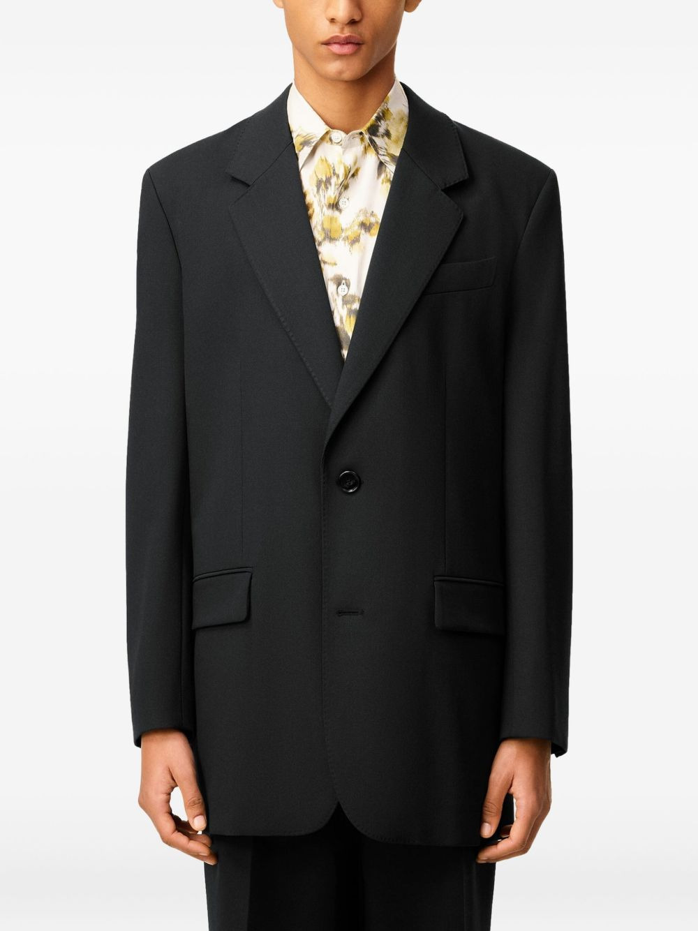 single-breasted wool jacket - 5