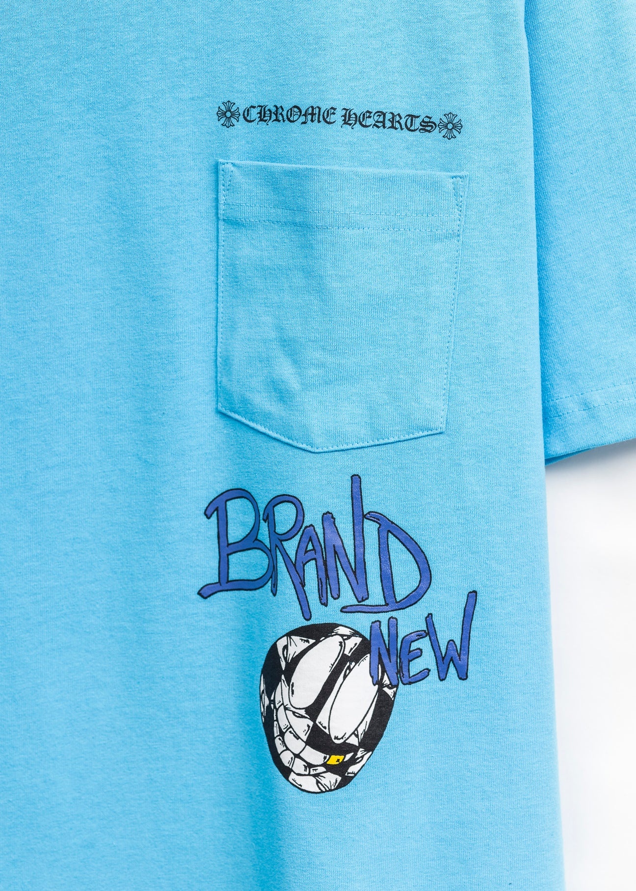 Chrome Hearts CH x Matty Boy Brain New Blue Pocket Tee