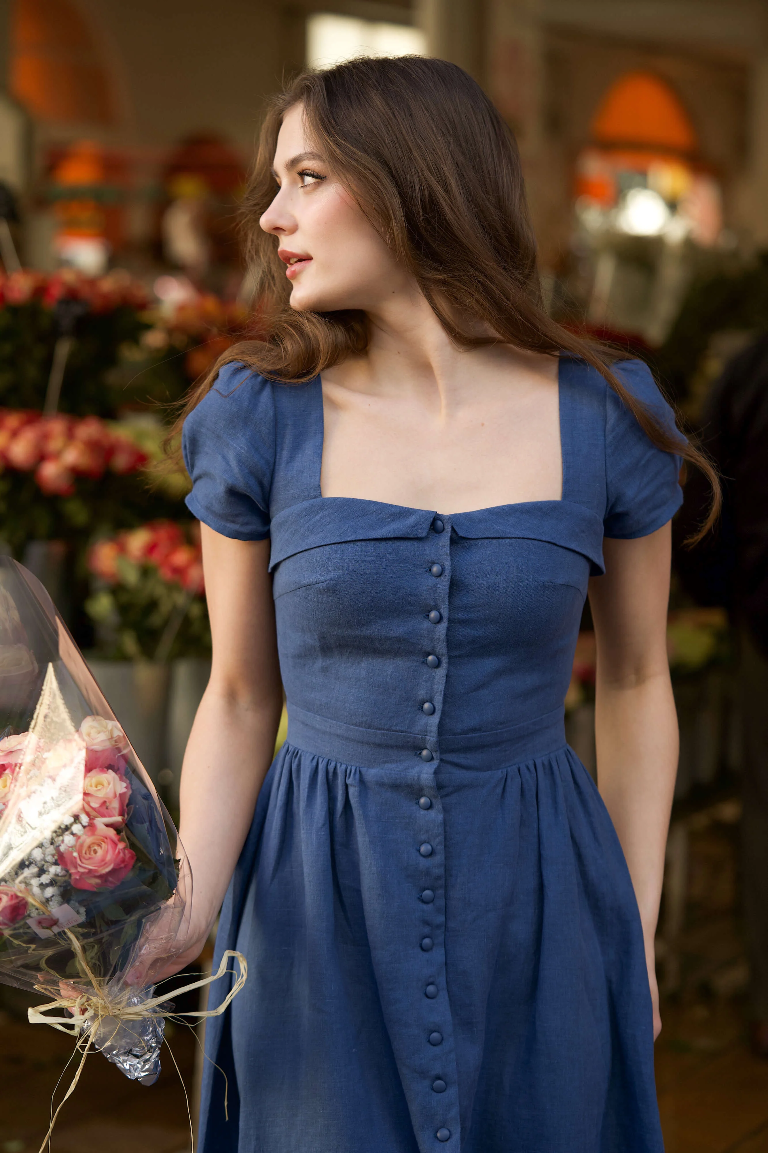 Estelle Button Down Dress - 1