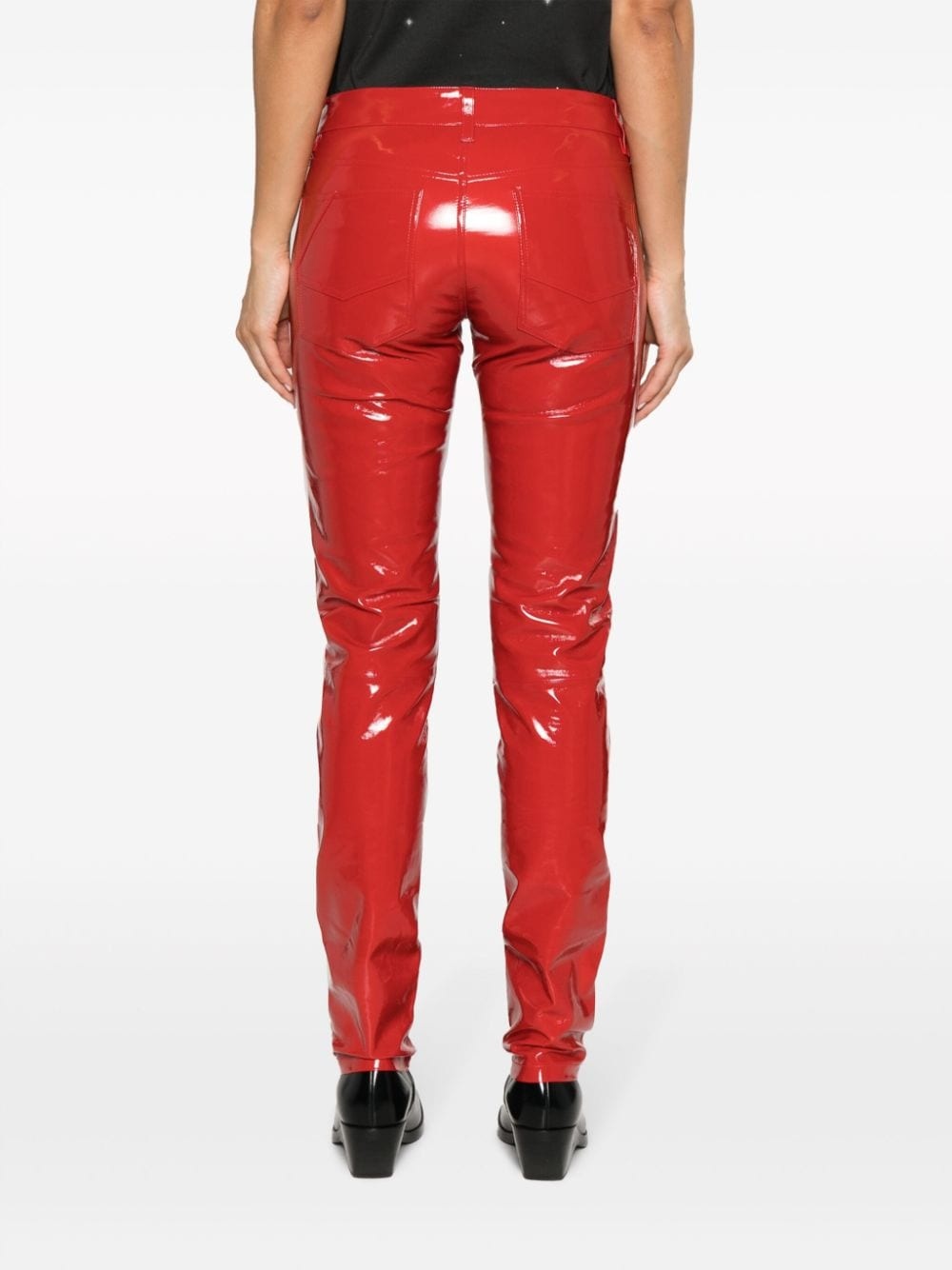 Peko skinny vinyl trousers - 4