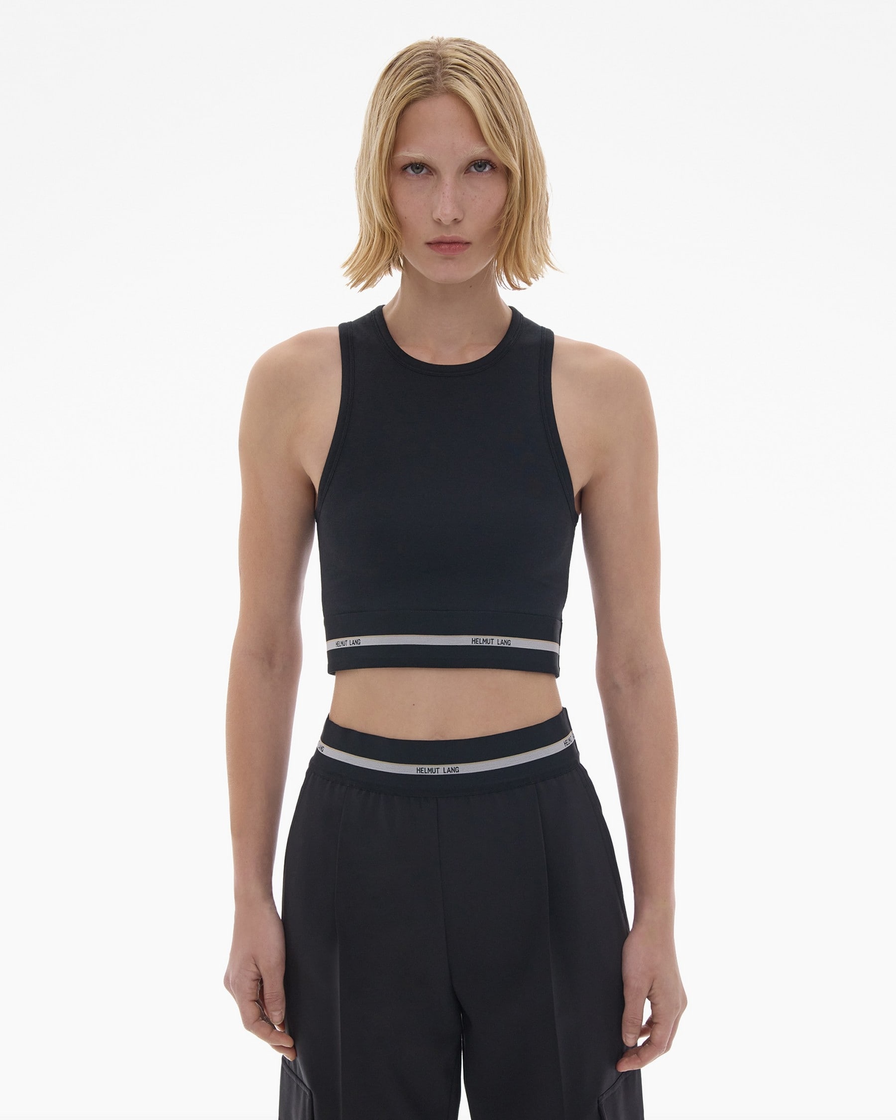 CROPPED LOGO TANK TOP - 3