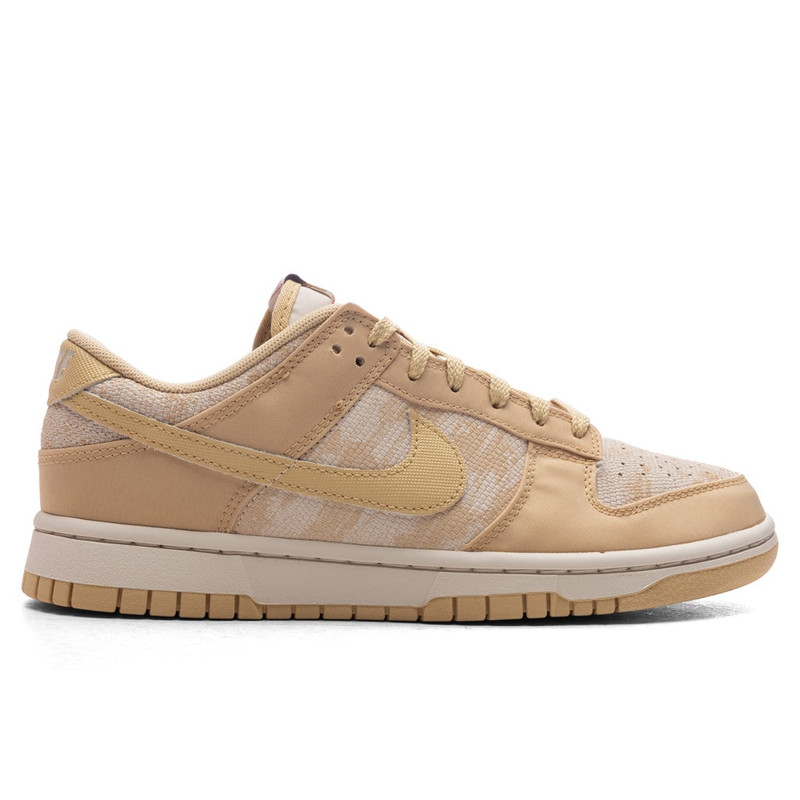 WOMEN'S DUNK LOW - LIGHT OREWOOD BROWN/SESAME/UNIVERSITY RED - 1