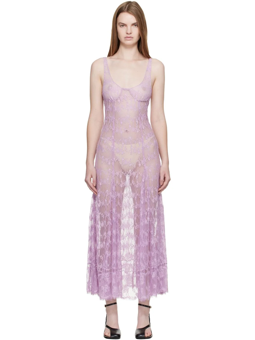 Purple Pamela Midi Dress - 1