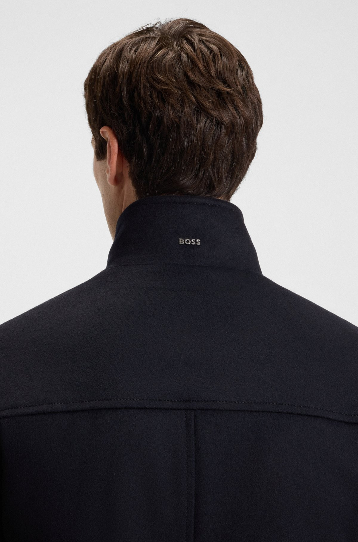 RELAXED-FIT CAR COAT IN VIRGIN WOOL AND CASHMERE - 6
