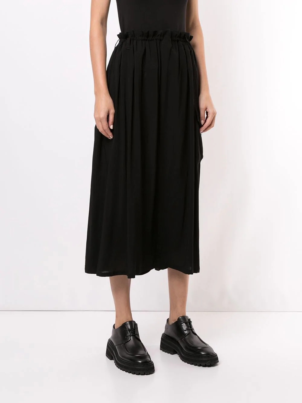 asymmetric gathered skirt - 3