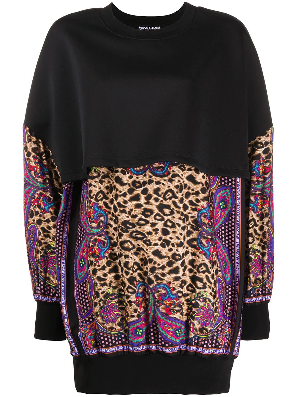 oversized leopard print blouse - 1