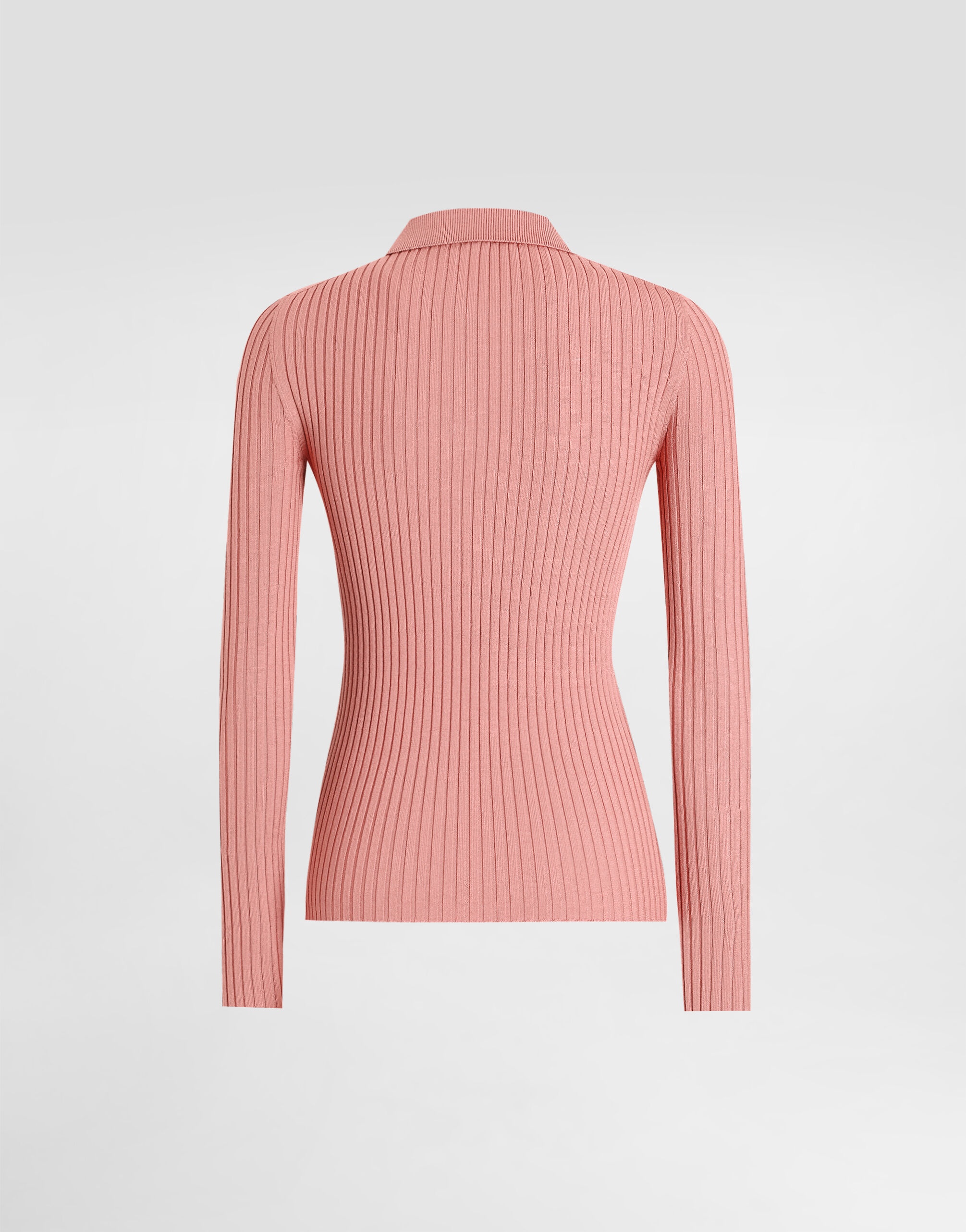Ribbed wool polo-style sweater - 6