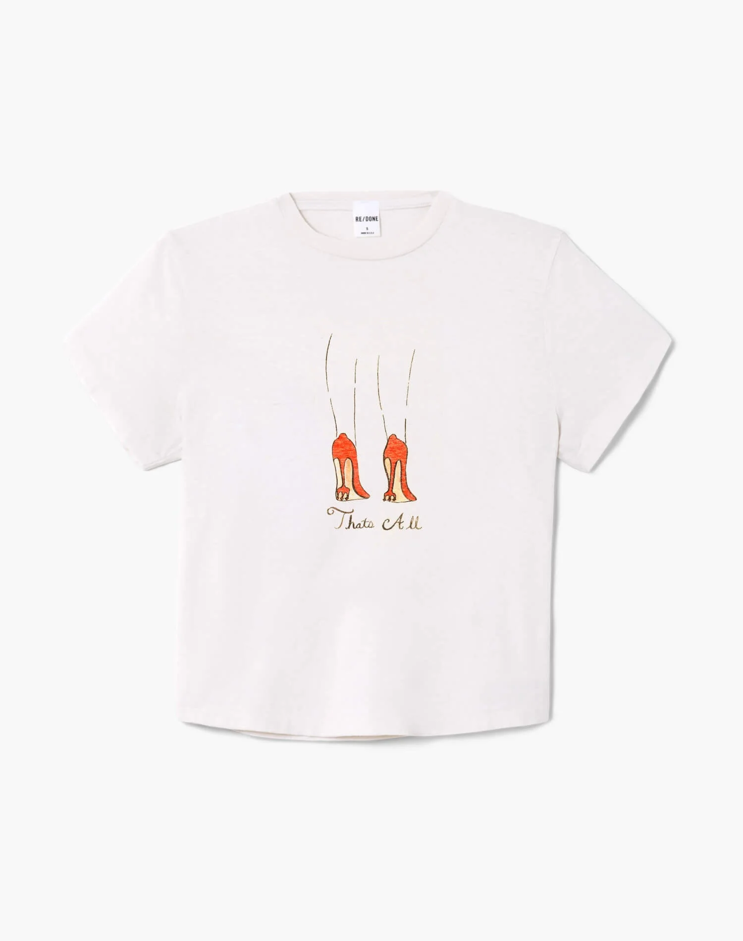 1950s Boxy Tee That's All - Vintage White - 1