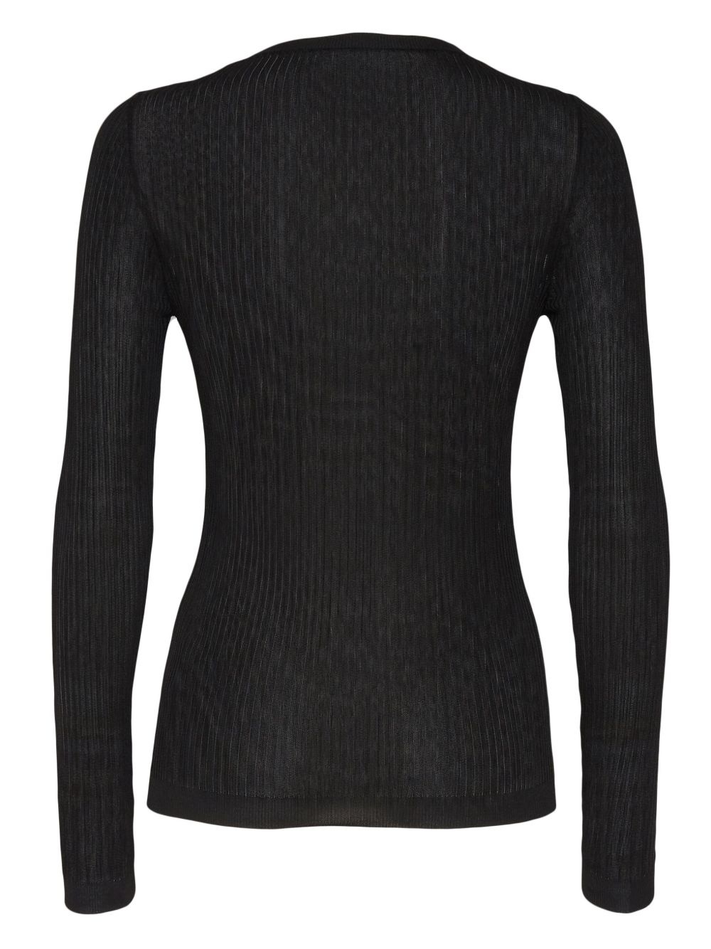 fine-ribbed jumper - 2