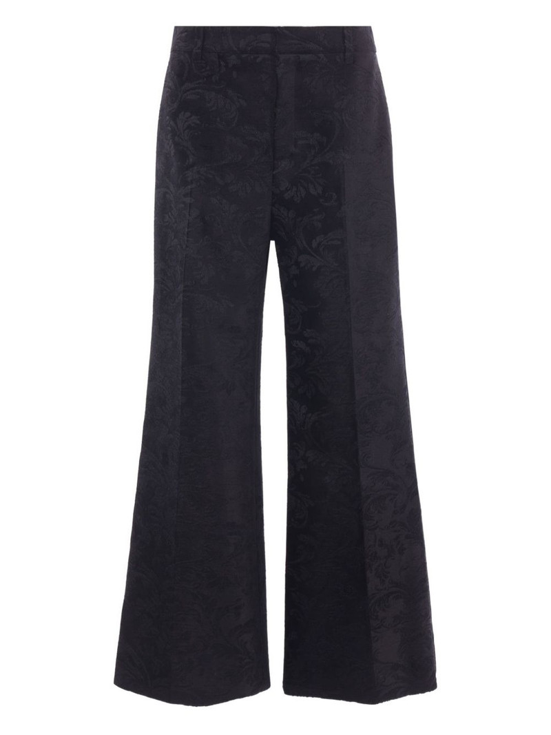 damask-pattern trousers 1