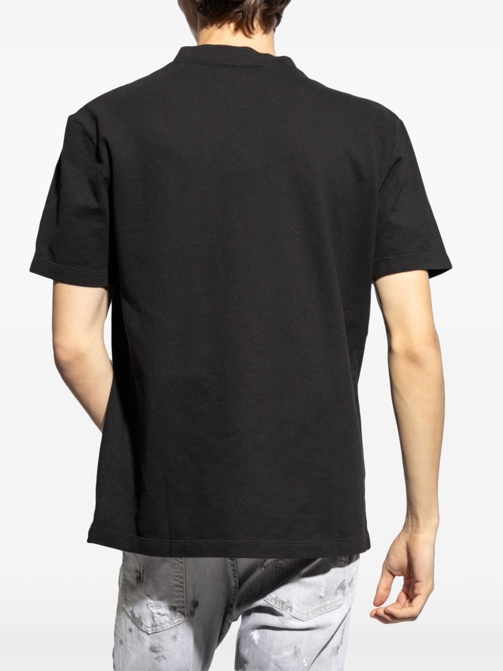 logo-appliquÃ©d cotton T-shirt - 4