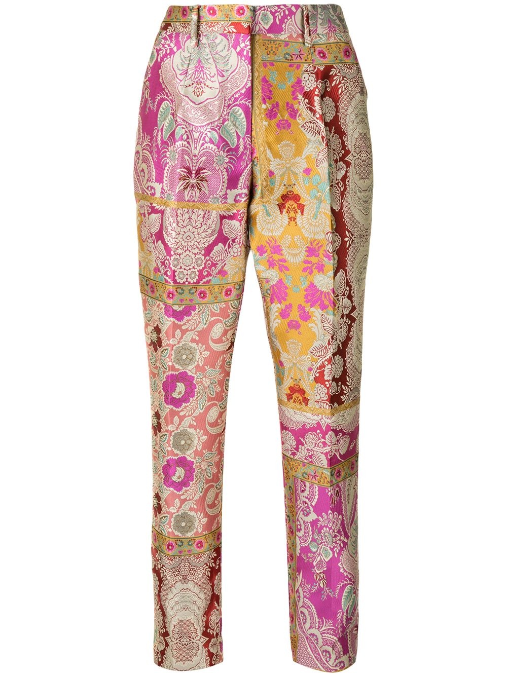 paisley tailored trousers - 1