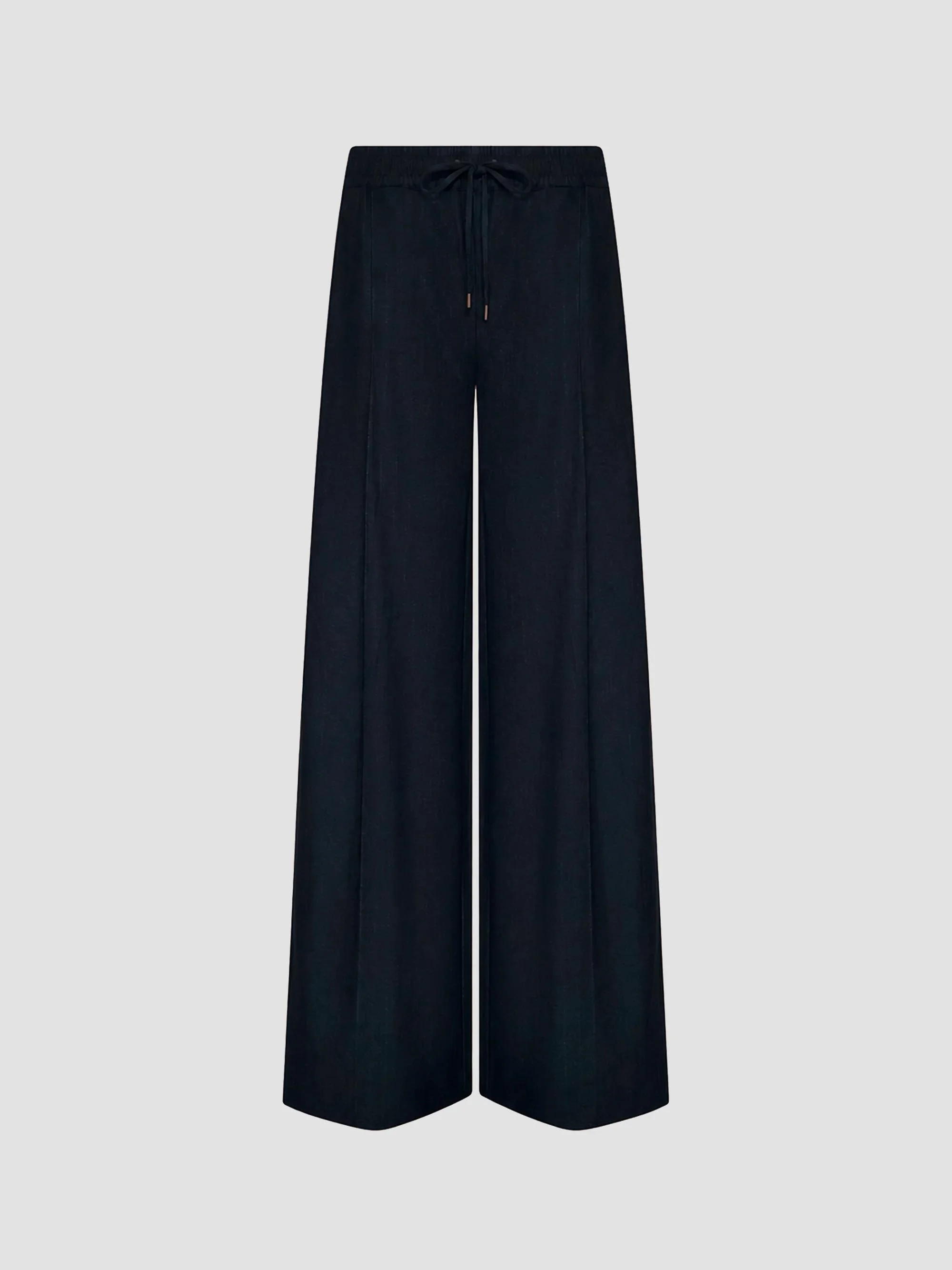 Women's Connie Drawstring Pants - Midnight Lurex Pinstripe - 1