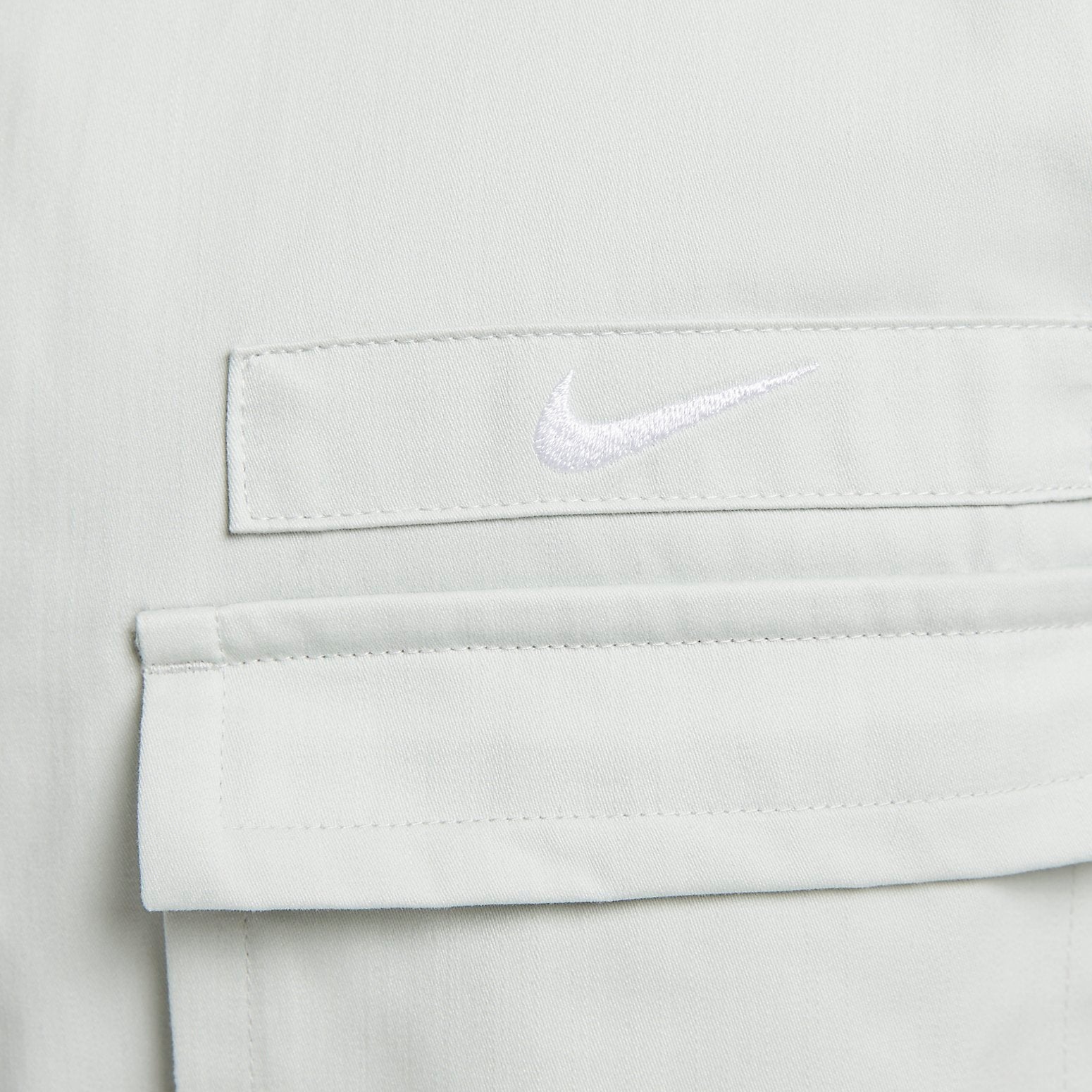 Nike Life Woven Military Short-Sleeve Button-Down Shirt 'Light Silver' DX3341-034 - 3