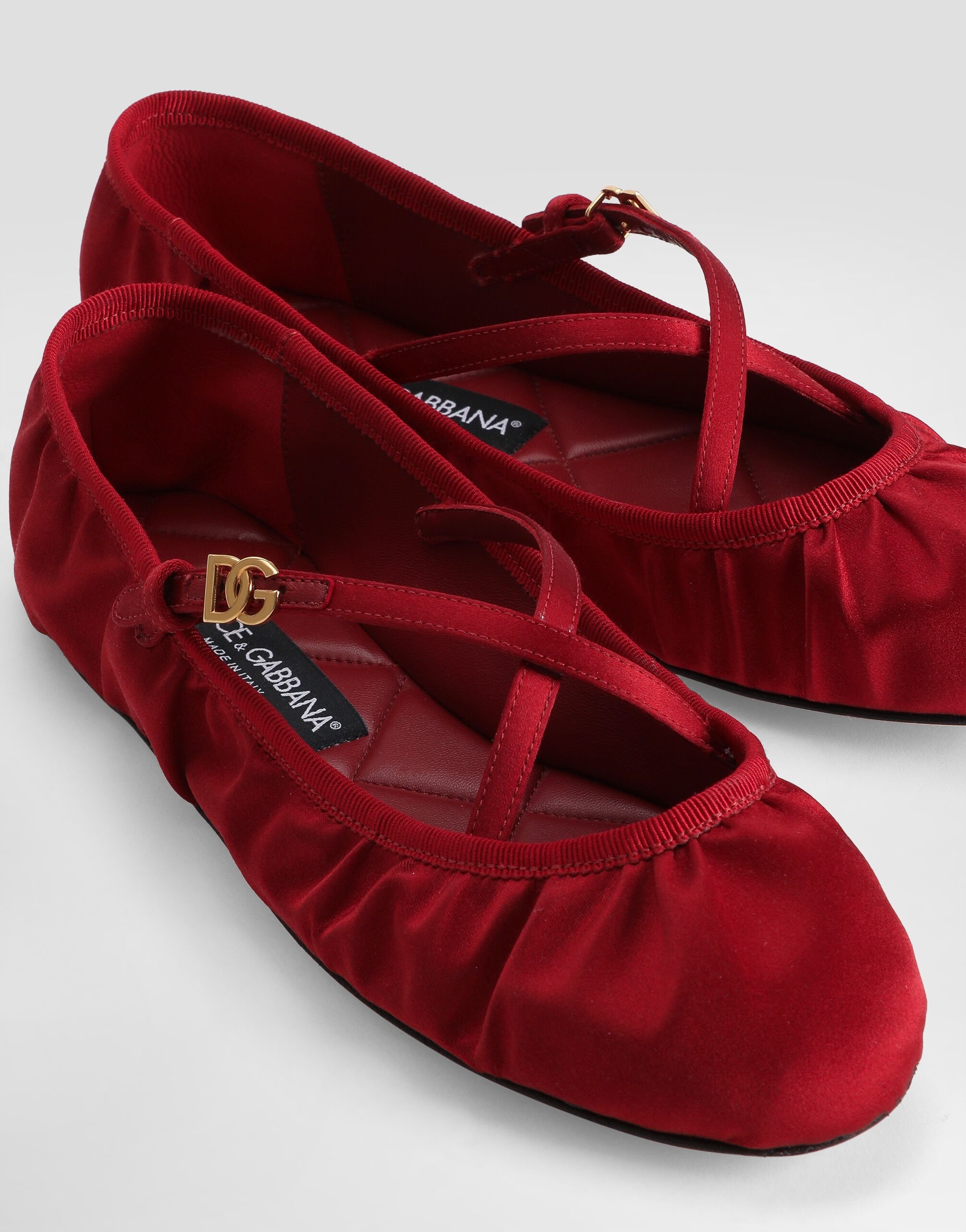 Satin ballet flats - 4