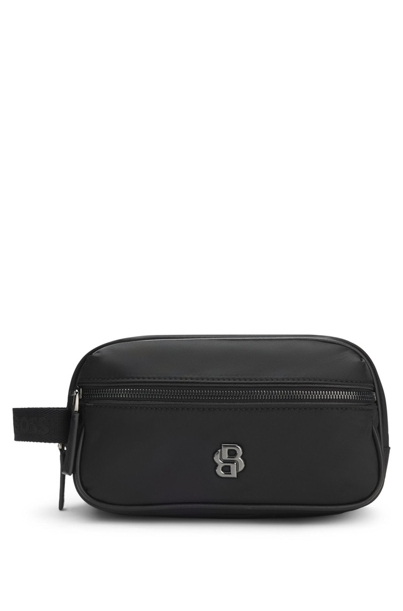 TWILL WASHBAG WITH DOUBLE B MONOGRAM HARDWARE 1